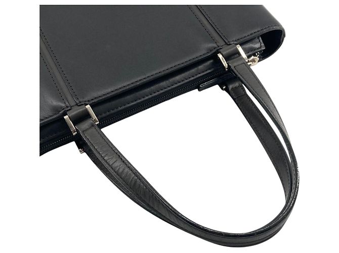 Borsa a mano Burberry in pelle nera Nero - vista 12