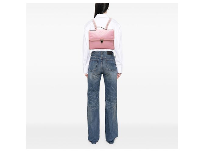 Mochila Gucci GG Estampada Rosa - vista 6