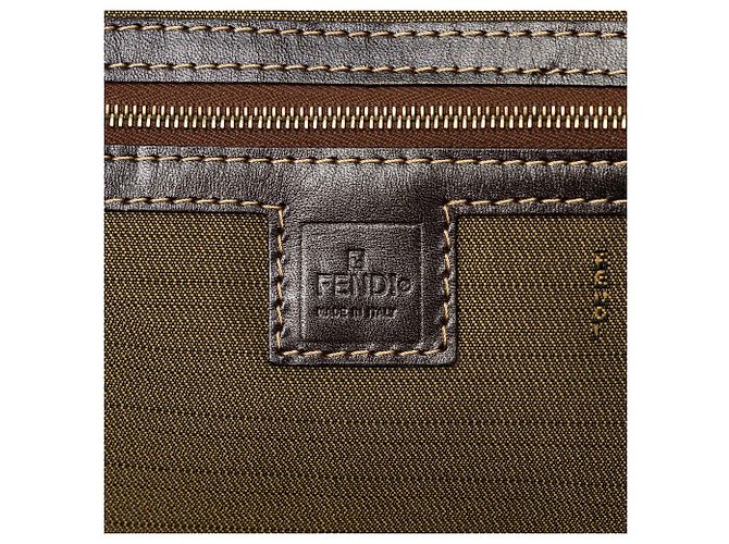 Borsa business Fendi Zucca Canvas marrone - vista 5