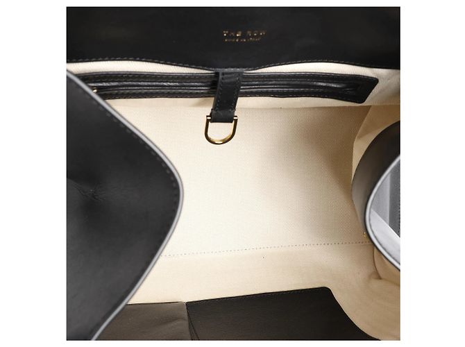 Borsa in pelle Soft Margaux 15 The Row in nero Beige - vista 10