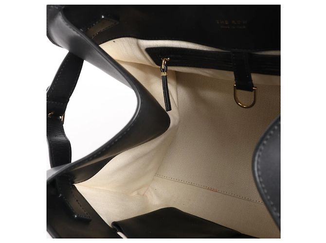 Borsa in pelle Soft Margaux 15 The Row in nero Beige - vista 11
