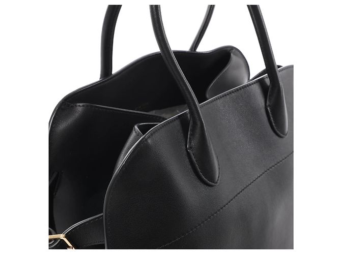 Borsa in pelle Soft Margaux 15 The Row in nero Beige - vista 4