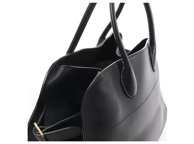 Borsa in pelle Soft Margaux 15 The Row in nero Beige - vista 5