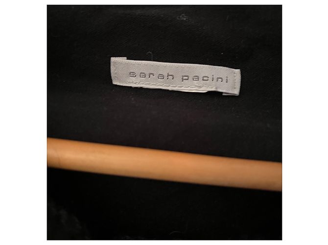 Autre Marque Sarah Pacini kurzer schwarzer Rollkragenpullover - Ansicht 4