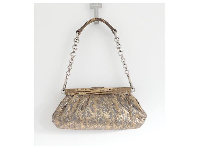 Bolso Prada Resort 2004 de brocado antiguo con cadena Dorado - vista 2