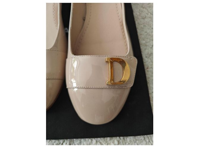 Bailarinas de charol Christian Dior Beige - vista 2