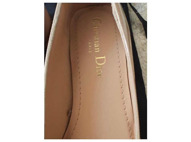 Bailarinas de charol Christian Dior Beige - vista 3