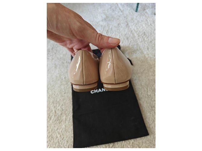 Bailarinas de charol Christian Dior Beige - vista 4