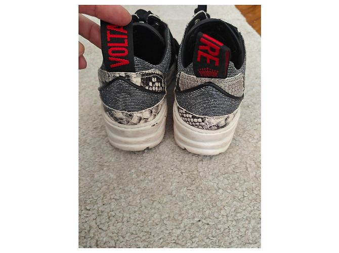 Sneakers Zadig & Voltaire in pelle e pitone Nero Stampa python - vista 6
