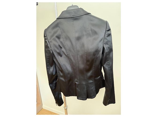 Dolce & Gabbana Tailleur in Raso Nero - vista 10
