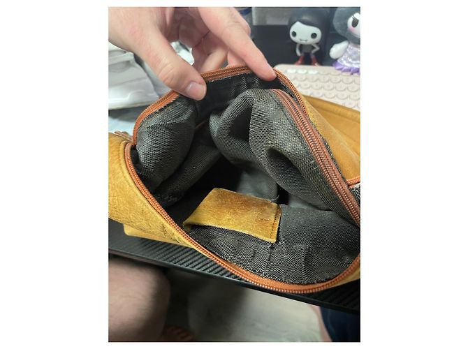 Borsa a tracolla Dolce & Gabbana in pelle marrone - vista 10