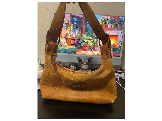 Borsa a tracolla Dolce & Gabbana in pelle marrone - vista 2