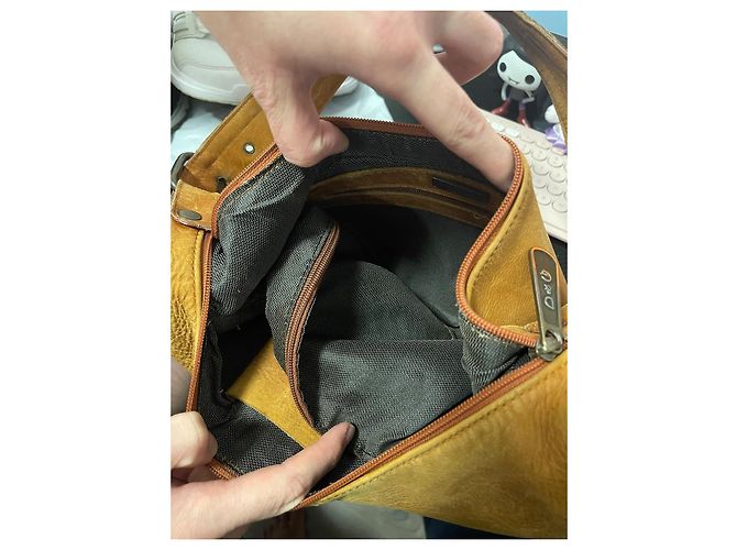 Borsa a tracolla Dolce & Gabbana in pelle marrone - vista 8
