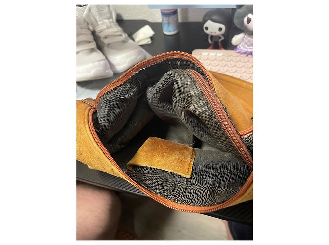Borsa a tracolla Dolce & Gabbana in pelle marrone - vista 9