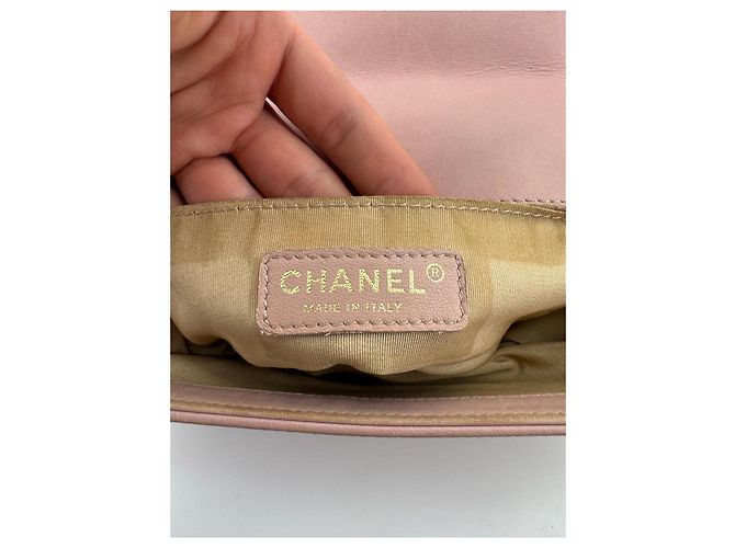 Chanel Boy Medium Schultertasche Rosa Lammleder Pink - Ansicht 15