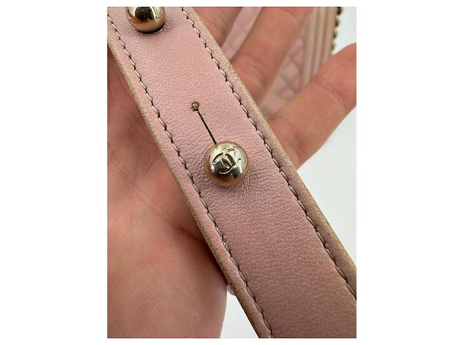 Chanel Boy Medium Schultertasche Rosa Lammleder Pink - Ansicht 4