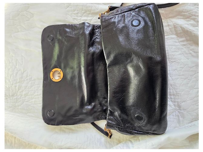 Pinko Love Bag Click Soft Borsa a tracolla pelle verniciata nera Nero - vista 11