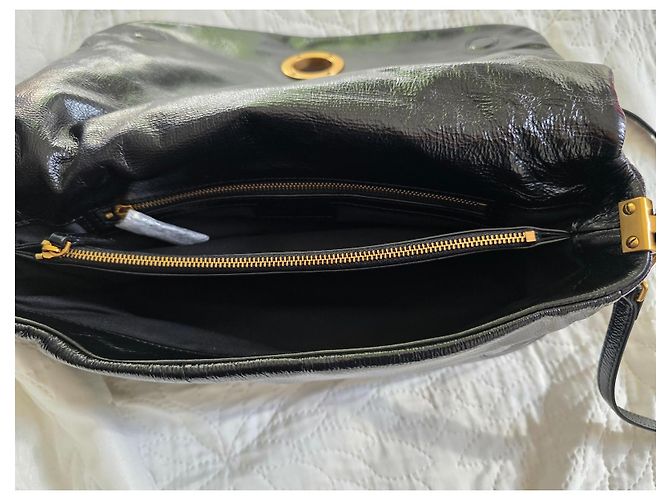 Pinko Love Bag Click Soft Borsa a tracolla pelle verniciata nera Nero - vista 13