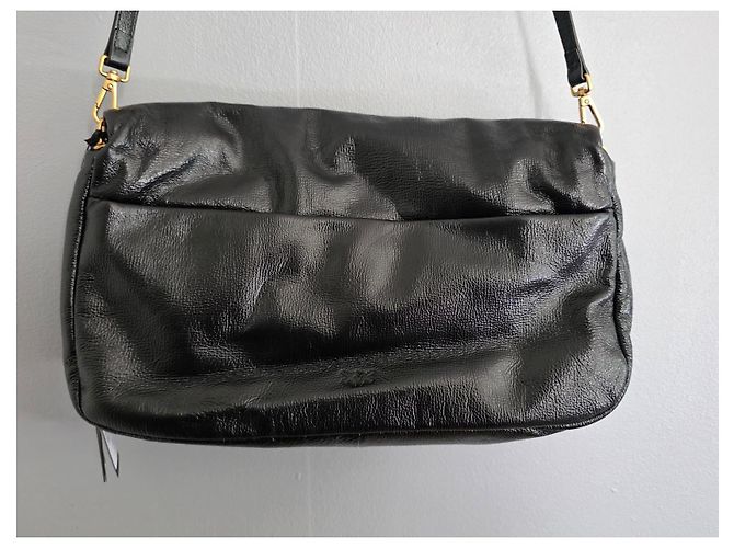 Pinko Love Bag Click Soft Borsa a tracolla pelle verniciata nera Nero - vista 9
