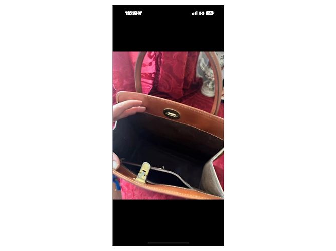 Burberry Nova Check Handtasche mit Lederbesatz Braun Beige - Ansicht 5