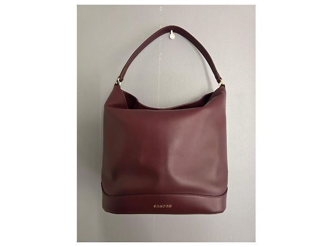 Sandro Borsa a Secchiello Tangoso in Pelle Bordeaux Bordò - vista 2