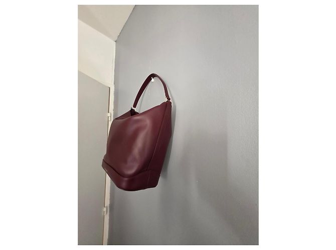 Sandro Borsa a Secchiello Tangoso in Pelle Bordeaux Bordò - vista 7