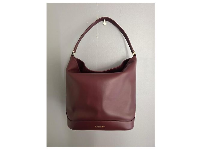 Sandro Borsa a Secchiello Tangoso in Pelle Bordeaux Bordò - vista 8