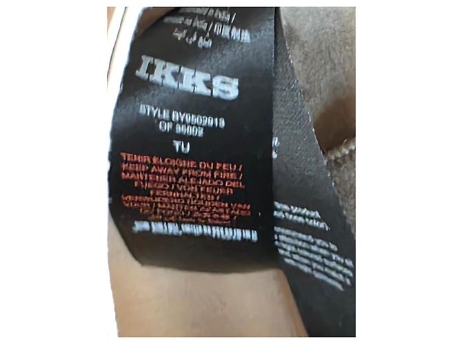 Mala de mão IKKS THE 1. couro bege Cru - vista 12