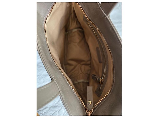 Vanessa Bruno Bolsa Tote S Couro Acolchoado Taupe - vista 9