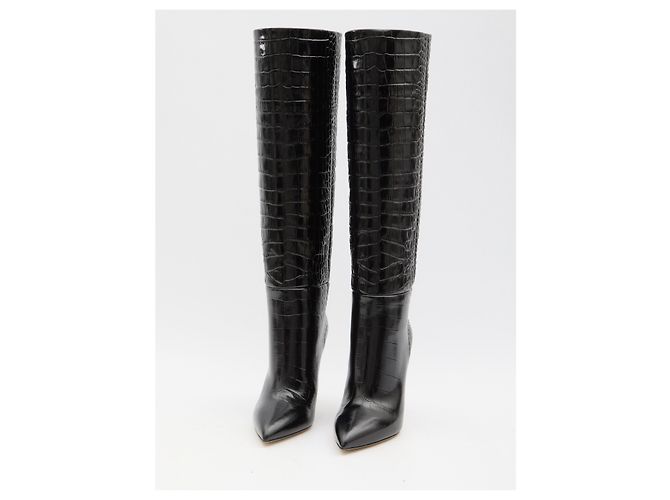 Paris Texas Botas de tacón de aguja Charcoal 105 Negro - vista 2