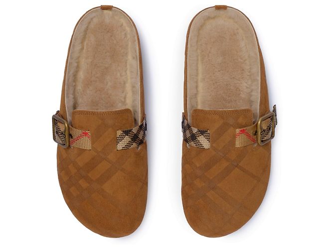 Burberry Urchin mules in Check shealing Brown - view 4