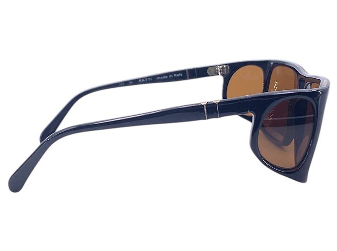 Persol Occhiali da sole Ratti Vintage Black Plastic 003 Aviator Lateral Lenses Nero - vista 4