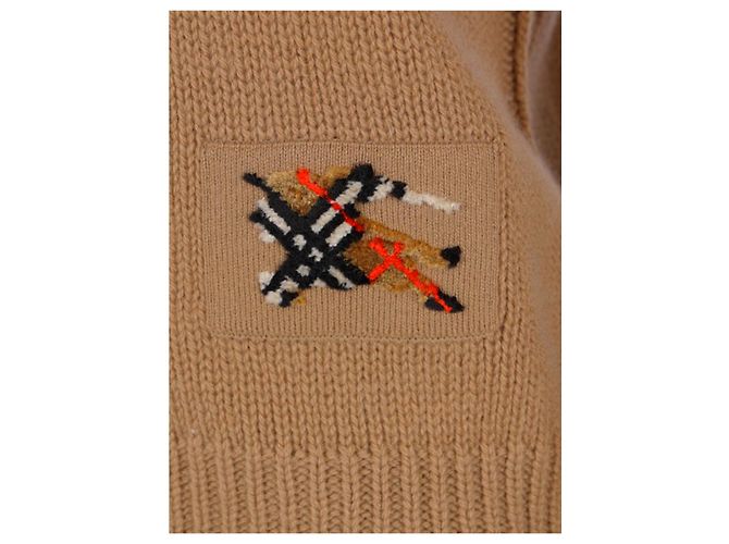 Burberry Pull Janelle en laine et cachemire Beige - vue 4