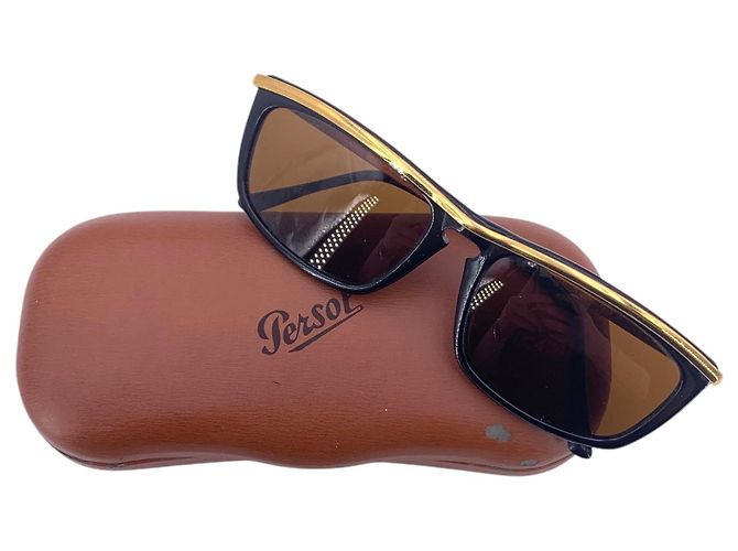 Persol Occhiali da sole Ratti Vintage Black and Gold PP505 140mm Nero - vista 2