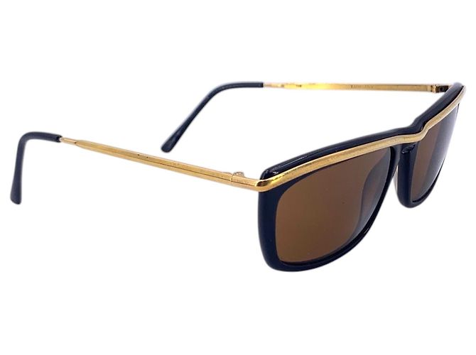 Persol Occhiali da sole Ratti Vintage Black and Gold PP505 140mm Nero - vista 3