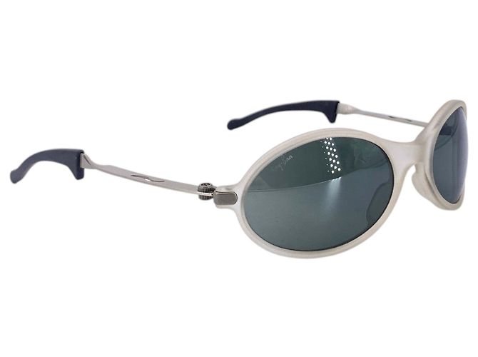 Ray-Ban Gafas de sol Wrap B&L Vintage Oval Frosted Gray ORBS W2390 Verde - vista 3