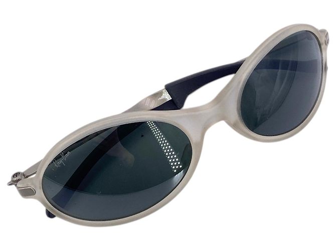 Ray-Ban Gafas de sol Wrap B&L Vintage Oval Frosted Gray ORBS W2390 Verde - vista 5
