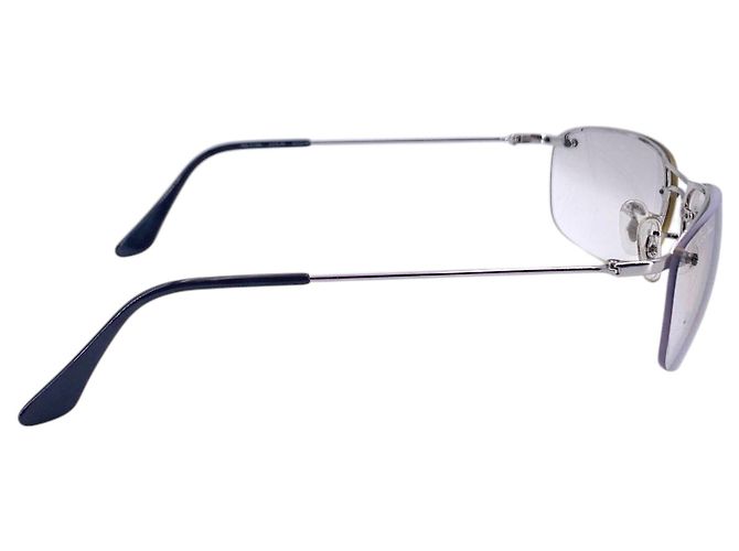 Ray-Ban Occhiali da sole Vintage Silver RB 3156 Semi Rimless 60/16 Argento - vista 4