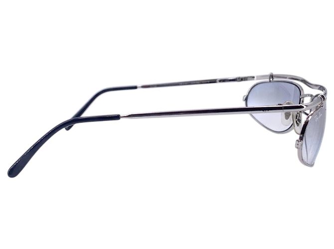 Ray-Ban Occhiali da sole Vintage Silver Metal RB 3161 Flight 60/18 Argento - vista 4