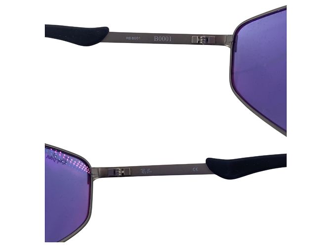 Ray-Ban Vintage Callaway RB 8001 B0001 Gold Sonnenbrille Grau - Ansicht 5