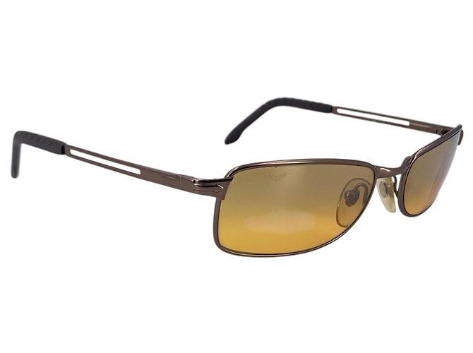 Persol Occhiali da sole rettangolari Vintage Brown Metal 2119S 56/17 135mm - vista 3