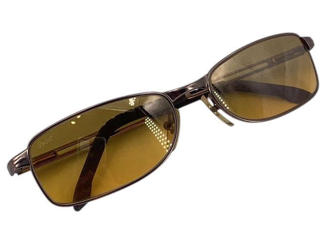Persol Occhiali da sole rettangolari Vintage Brown Metal 2119S 56/17 135mm - vista 6