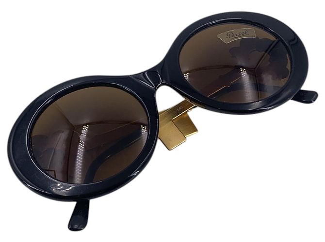 Persol Occhiali da sole Moschino By Rare Vintage Black Round Baroque Key M254 Nero - vista 6
