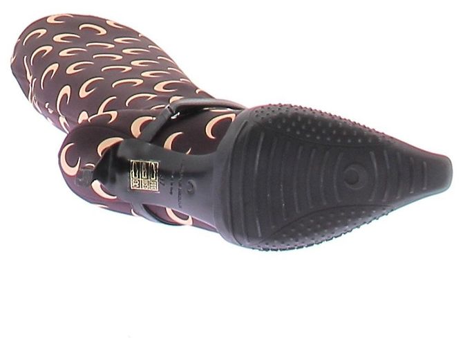 Marine Serre Botas mosqueteras all over moon Castaño - vista 5