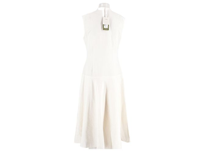 Vestido de seda blanco Iro - vista 6