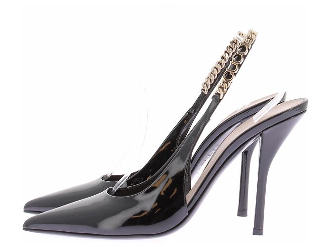 Gucci Schwarze Lackleder-Pumps - Ansicht 3