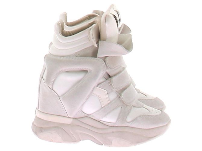 Sneakers Balskee Isabel Marant in pelle bianca Bianco - vista 5