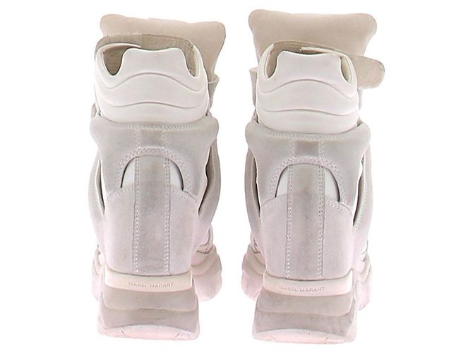 Sneakers Balskee Isabel Marant in pelle bianca Bianco - vista 6