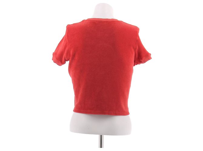 Autre Marque Crop-top rosso in spugna - vista 2