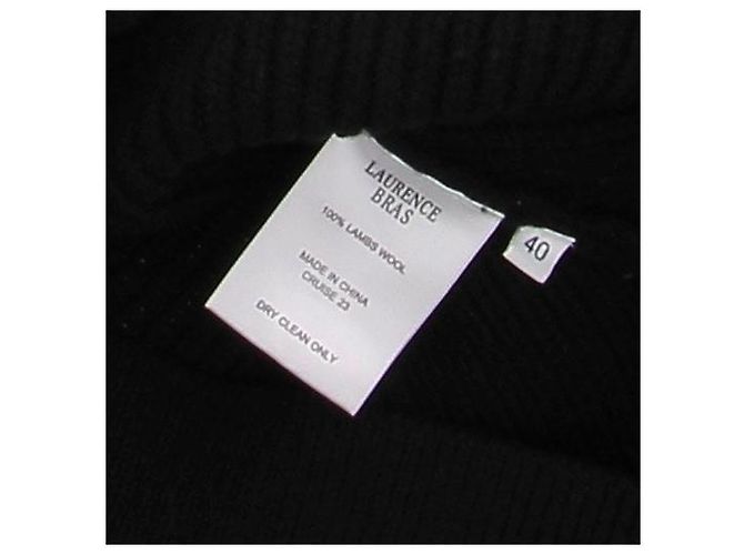 Laurence Bras Schwarzer Wollpullover Größe 40 - Ansicht 5